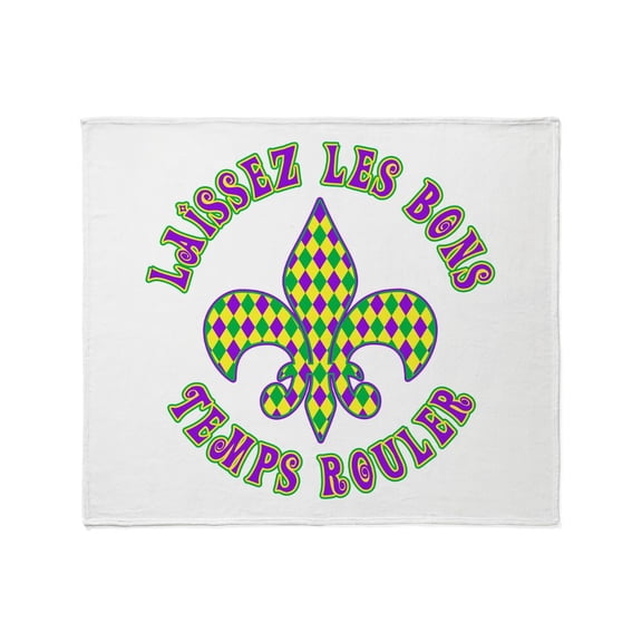 CafePress - French Mardi Gras Throw Blanket - Soft Fleece Throw Blanket, 50"x60" for All Ages