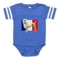 thumbnail image 1 of CafePress - French Poodle - Cute Infant Baby Football Bodysuit, 1 of 3