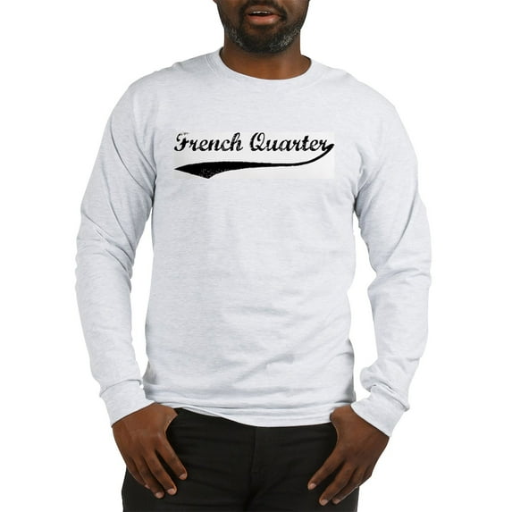 CafePress - French Quarter Vintage Long Sleeve T Shirt - Unisex Cotton Long Sleeve T-Shirt