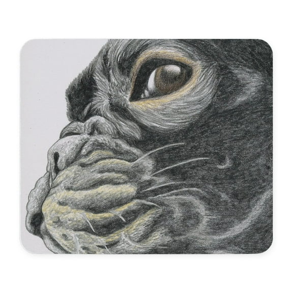 CafePress - Frenchie Drawing Mousepad - Non-slip Rubber Mousepad, Gaming Mouse Pad