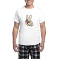thumbnail image 1 of CafePress - Frenchie Men's Light Pajamas - Men's Light Loose Fit Cotton Pajama Set, 1 of 7