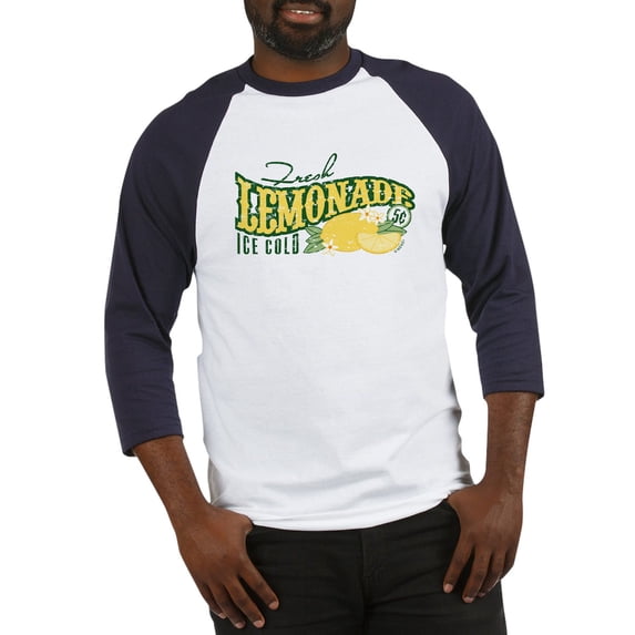 CafePress - Fresh Lemonade Baseball Jersey - Cotton Baseball Jersey, 3/4 Raglan Sleeve Shirt