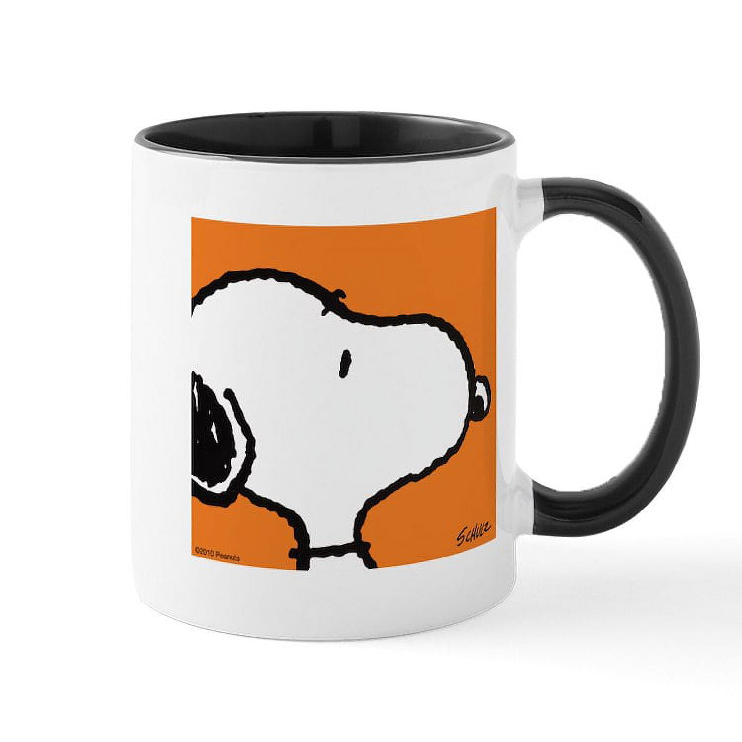 CafePress Fresh Orange Snoopy Mug 11 oz Ceramic Mug Novelty Coffee Tea Cup
