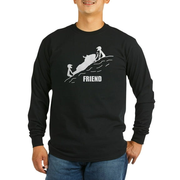 CafePress - Friend / Best Friend Long Sleeve T Shirt - Long Sleeve Dark T-Shirt