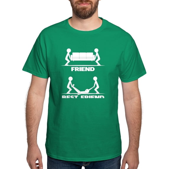 CafePress - Friend VS Best Friend T Shirt - Men's Classic Graphic Cotton T-Shirt