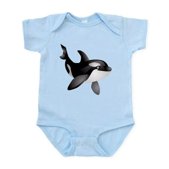 CafePress - Friendly Orca Infant Bodysuit - Baby Light Bodysuit, Size Newborn - 24 Months