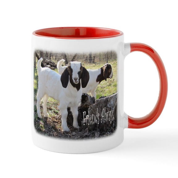 CafePress - Friends Always! Mug - 11 oz Ceramic Mug - Novelty Coffee Tea Cup