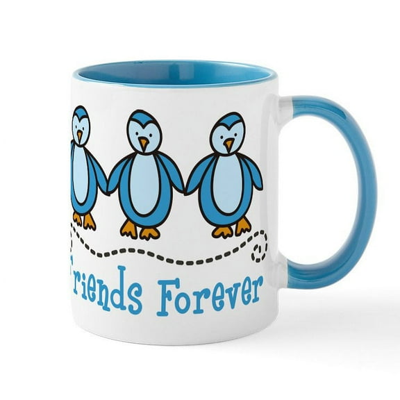 CafePress - Friends Forever Mug - 11 oz Ceramic Mug - Novelty Coffee Tea Cup