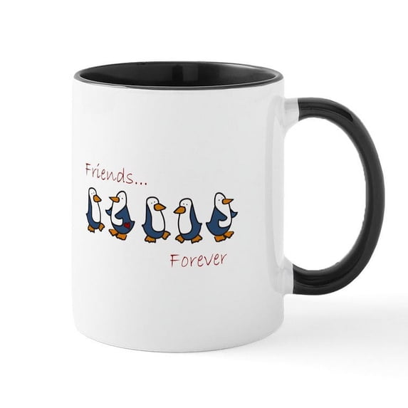 CafePress - Friends Forever Mugs - 11 oz Ceramic Mug - Novelty Coffee Tea Cup