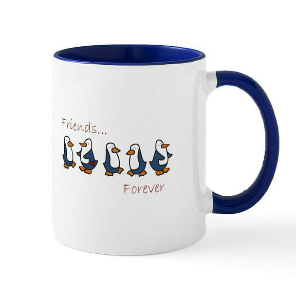 CafePress - Friends Forever Mugs - 11 oz Ceramic Mug - Novelty Coffee Tea Cup