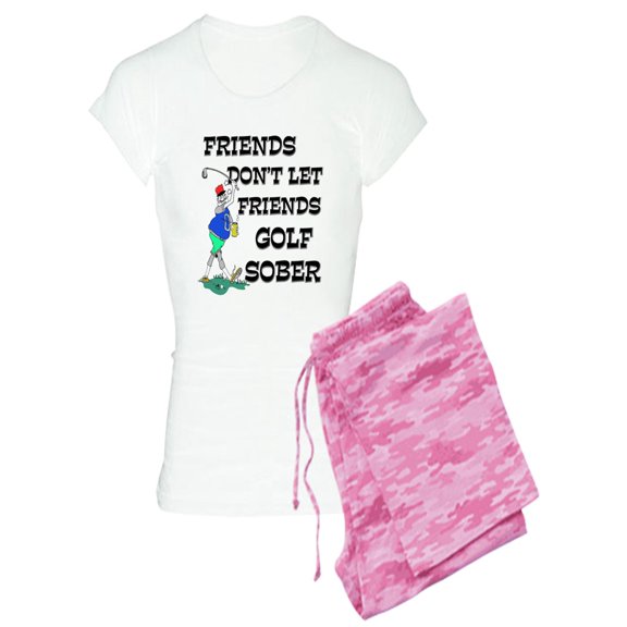 CafePress - Friends Golf Sober - Women's Light Pajamas
