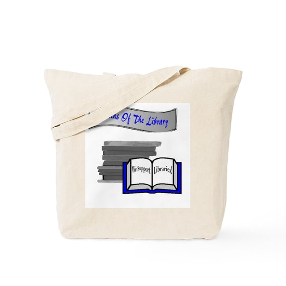 CafePress - Friends Of The Library Tote Bag - Unisex Canvas Tote Bag, Beige, 1-Piece