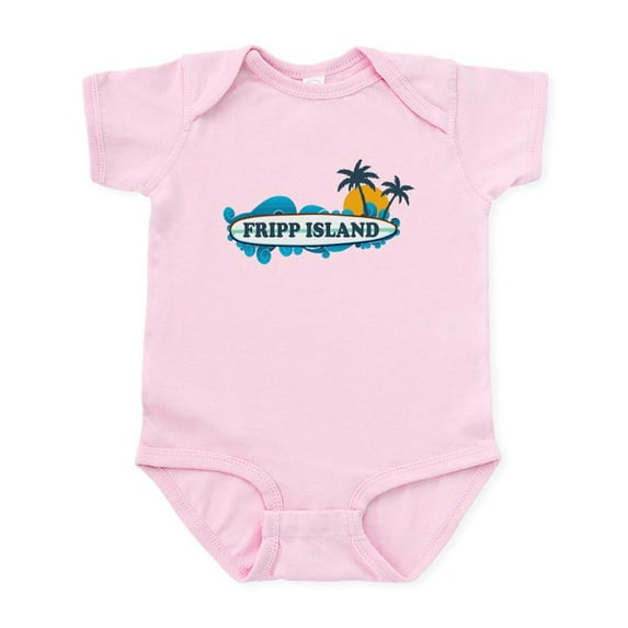 CafePress - Fripp Island SC Surf Design Infant Bodysuit - Baby Light Bodysuit, Size Newborn - 24 Months