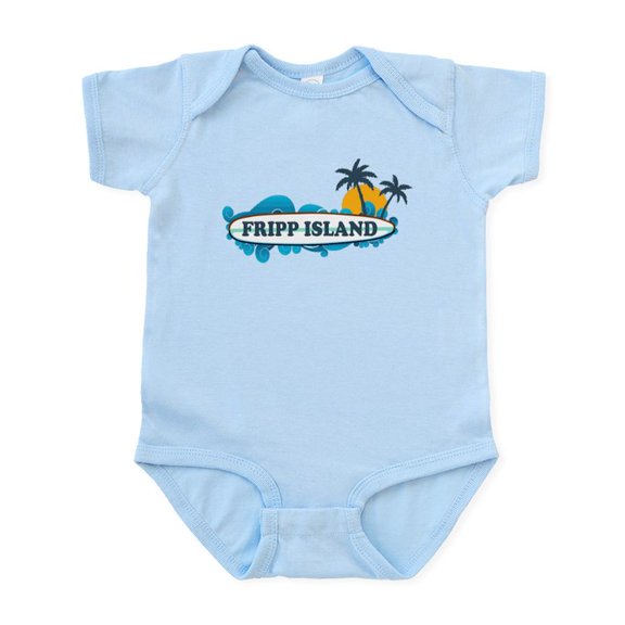 CafePress - Fripp Island SC Surf Design Infant Bodysuit - Baby Light Bodysuit, Size Newborn - 24 Months