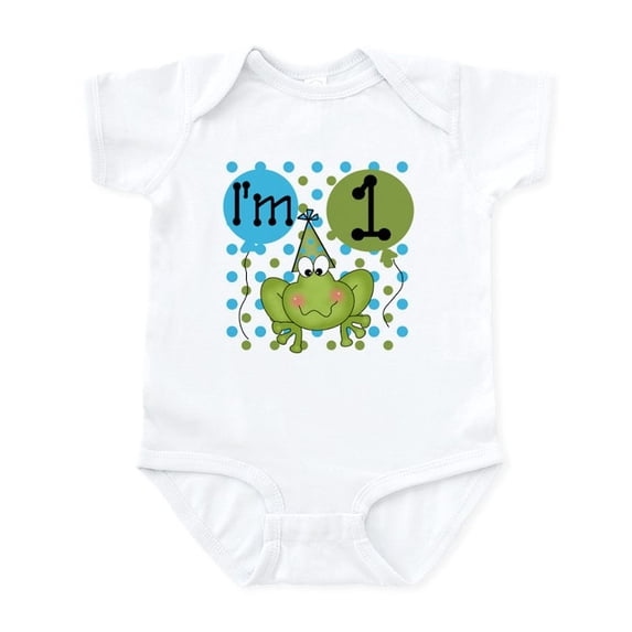 CafePress - Frog 1St Birthday Infant Bodysuit - Baby Light Bodysuit, Size Newborn - 24 Months