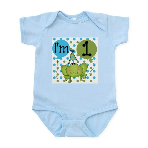 CafePress - Frog 1St Birthday Infant Bodysuit - Baby Light Bodysuit, Size Newborn - 24 Months
