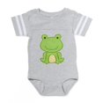 thumbnail image 1 of CafePress - Frog - Cute Infant Baby Football Bodysuit, 1 of 3