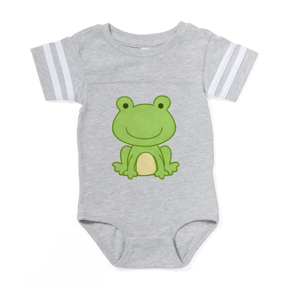 CafePress - Frog - Cute Infant Baby Football Bodysuit