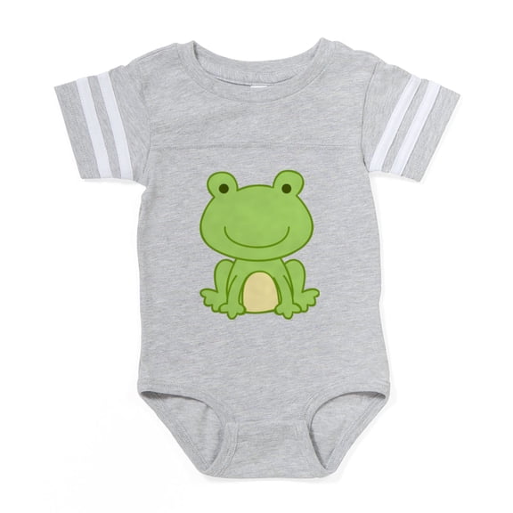 CafePress - Frog - Cute Infant Baby Football Bodysuit