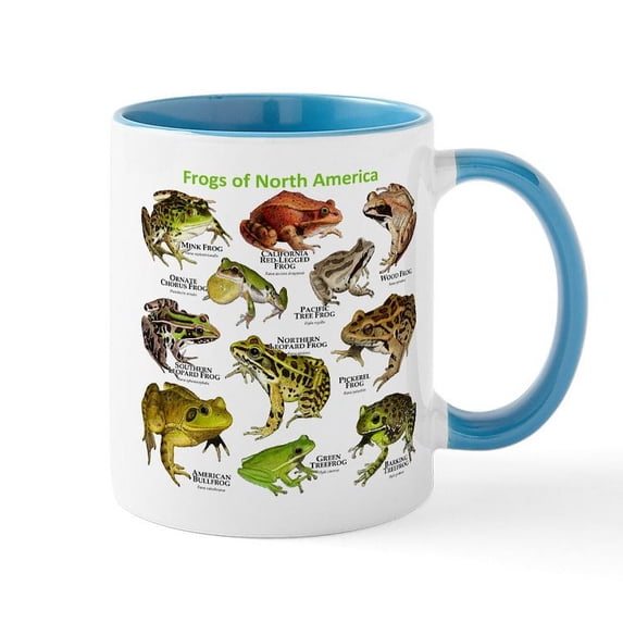 CafePress - Frogs Of North America Mug - 11 oz Ceramic Mug - Novelty Coffee Tea Cup