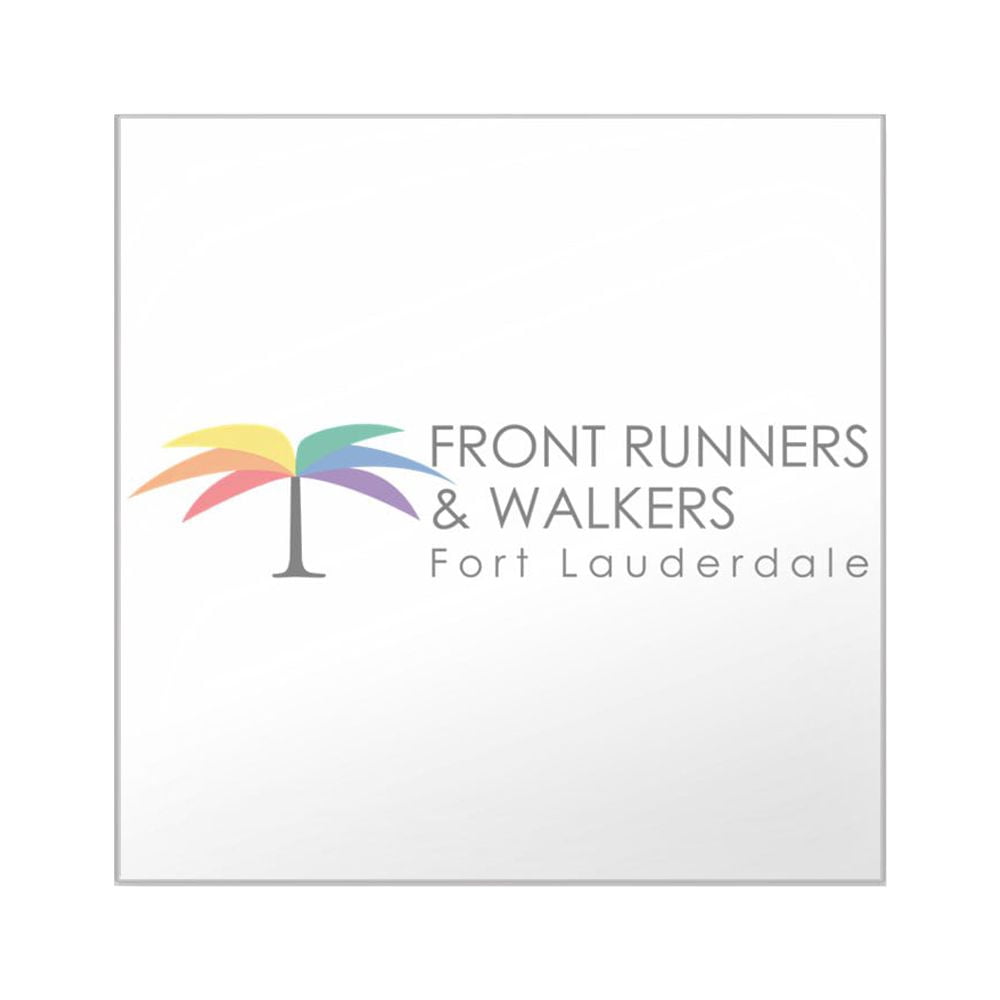 CafePress - Front Runners & Walkers Logo Square Sticker 3 X 3 - Square ...