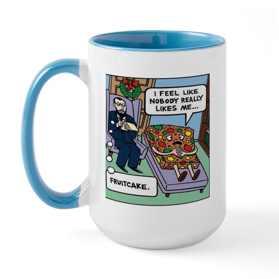 CafePress - Fruitcake Large Mug - 15 oz Ceramic Large White Novelty Mug