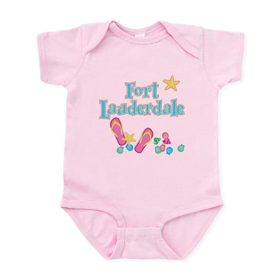 CafePress - Ft Lauderdale Flip Flops Infant Bodysuit - Baby Light Bodysuit, Size Newborn - 24 Months