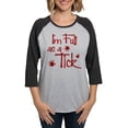 thumbnail image 1 of CafePress - Full As A Tick - Womens Baseball Tee, 1 of 4