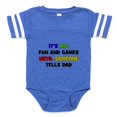 thumbnail image 1 of CafePress - Fun &Amp; Games Dad - Cute Infant Baby Football Bodysuit, 1 of 3