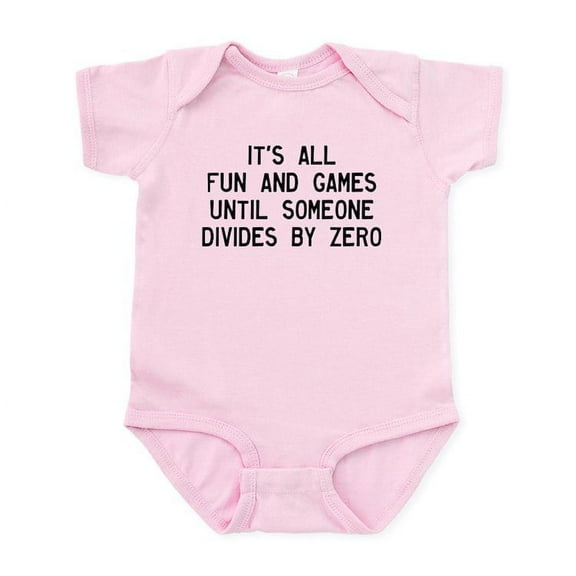 CafePress - Fun And Games Divide By Zero Infant Bodysuit - Baby Light Bodysuit, Size Newborn - 24 Months