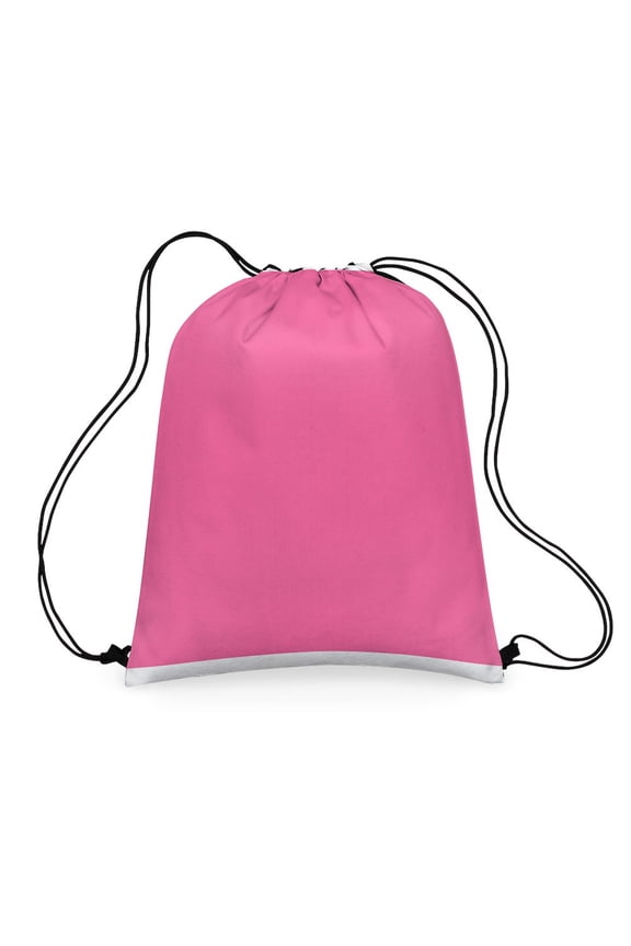 - Fun Hot Pink Pattern - Colorful 16"x20" Drawstring Bag