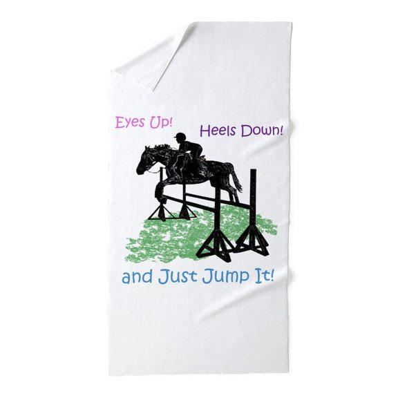 CafePress - Fun Hunter/Jumper Equestrian Horse - Large Beach Towel, Soft 30"x60" Towel with Unique Design