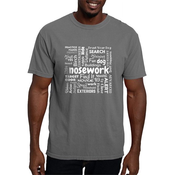CafePress - Fun With Nosework Words - Mens Comfort Colors Shirt