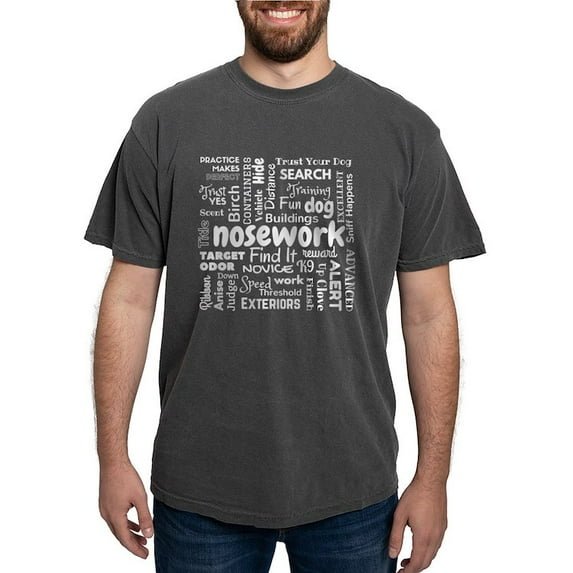 CafePress - Fun With Nosework Words - Mens Comfort Colors Shirt