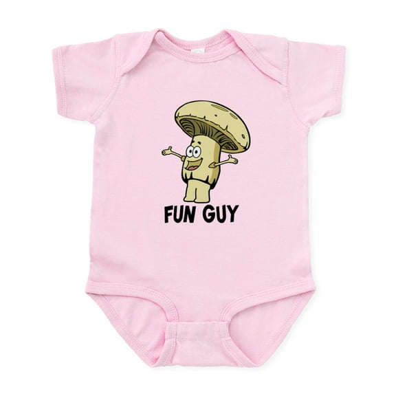 CafePress - Fungi Fun Guy Body Suit - Baby Light Bodysuit, Size Newborn - 24 Months