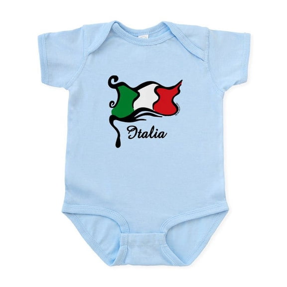 CafePress - Funky Italian Flag Infant Bodysuit - Baby Light Bodysuit, Size Newborn - 24 Months