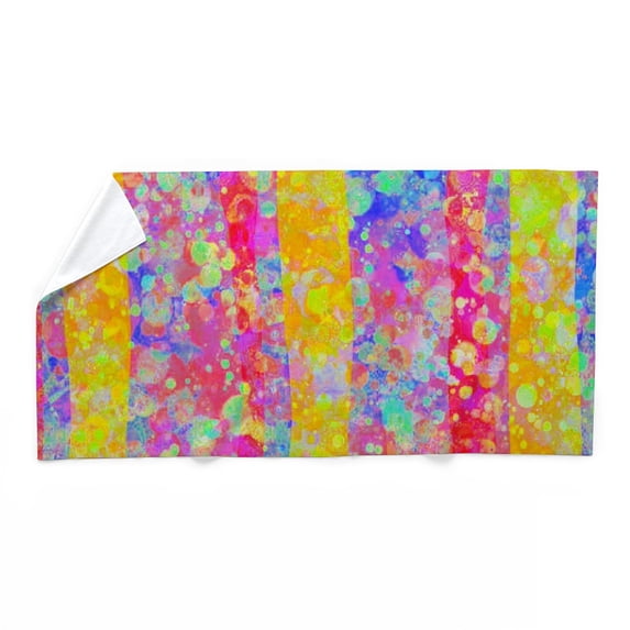 CafePress - Funky Texture Stripes - Large Beach Towel, Soft 30"x60" Towel with Unique Design