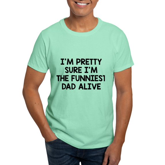 CafePress - Funniest Dad Alive Dark T Shirt - Men's Classic Graphic Cotton T-Shirt