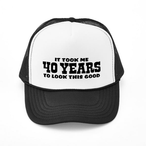 CafePress - Funny 40Th Birthday - Adjustable Unisex Printed Trucker Hat with Mesh Back