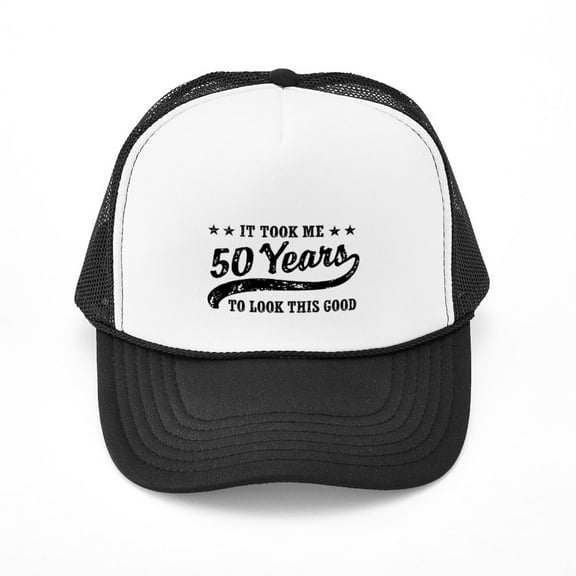 CafePress - Funny 50Th Birthday - Adjustable Unisex Printed Trucker Hat with Mesh Back