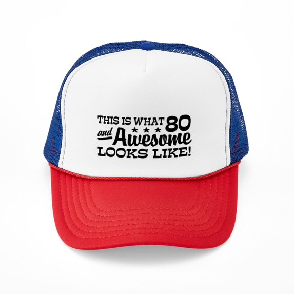 CafePress - Funny 80Th Birthday - Adjustable Unisex Printed Trucker Hat with Mesh Back