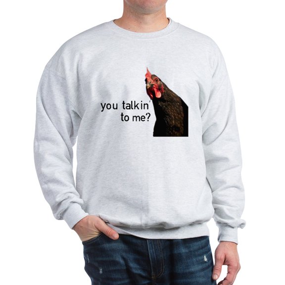 CafePress - Funny Attitude Chicken Sweatshirt - Crew Neck Sweatshirt