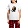 thumbnail image 1 of CafePress - Funny Boxer Cartoon Women's Light Pajamas - Women's Short Sleeve Print T-Shirt and Pants Light Cotton Pajama Set, 1 of 7
