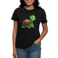 thumbnail image 1 of CafePress - Funny Cartoon Turtle T Shirt - Women's Traditional Fit Dark T-Shirt, 1 of 4