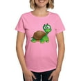 thumbnail image 1 of CafePress - Funny Cartoon Turtle T Shirt - Women's Traditional Fit Dark T-Shirt, 1 of 4
