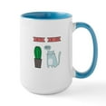 thumbnail image 1 of CafePress - Funny Cat And Cactus - 15 oz Ceramic Large White Novelty Mug, 1 of 4