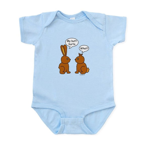 CafePress - Funny Chocolate Bunnies Infant Bodysuit - Baby Light Bodysuit, Size Newborn - 24 Months