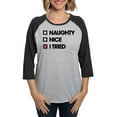 thumbnail image 1 of CafePress - Funny Christmas I Tried - Womens Baseball Tee, 1 of 4