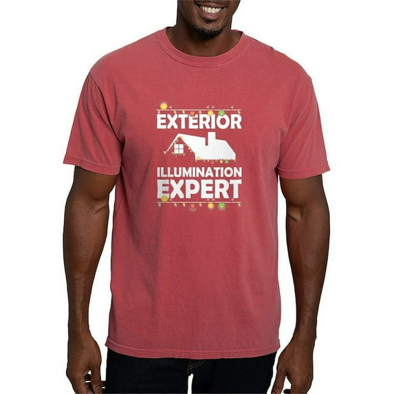 CafePress - Funny Christmas Lights Xmas Apparel T Shirt - Mens Comfort Colors Shirt