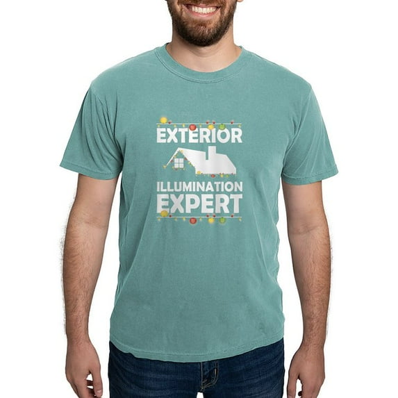 CafePress - Funny Christmas Lights Xmas Apparel T Shirt - Mens Comfort Colors Shirt